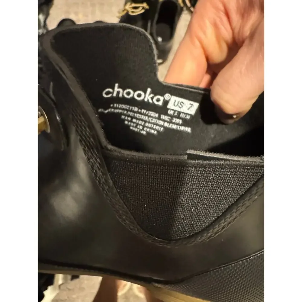 NWOB Women’s Chooka Downtown Rain Boot in Black SZ 7